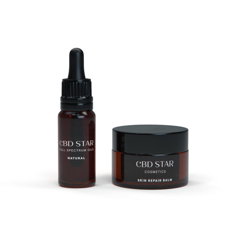 CBD STAR JEDEN OLEJ & SKIN REPAIR BALM Zvolte produkt_ CBD „DAY“ OLEJ – 10% CBD